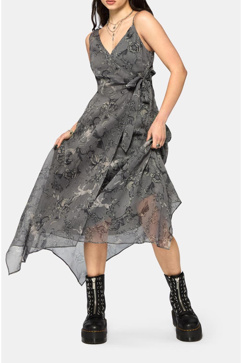 Merunicorn Enchanted Forest Midaxi Dress, Alternate, color, Grey