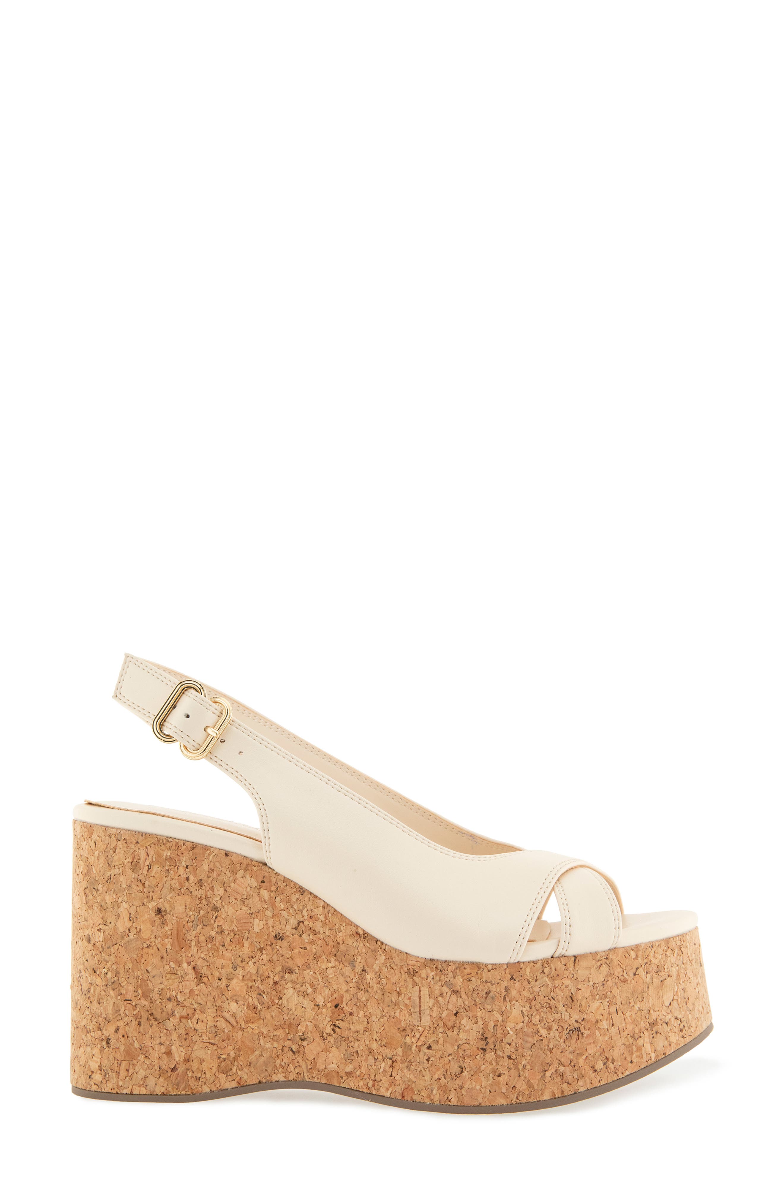 Splendid Mellow Platform Wedge Sandal, Alternate, color, Oat