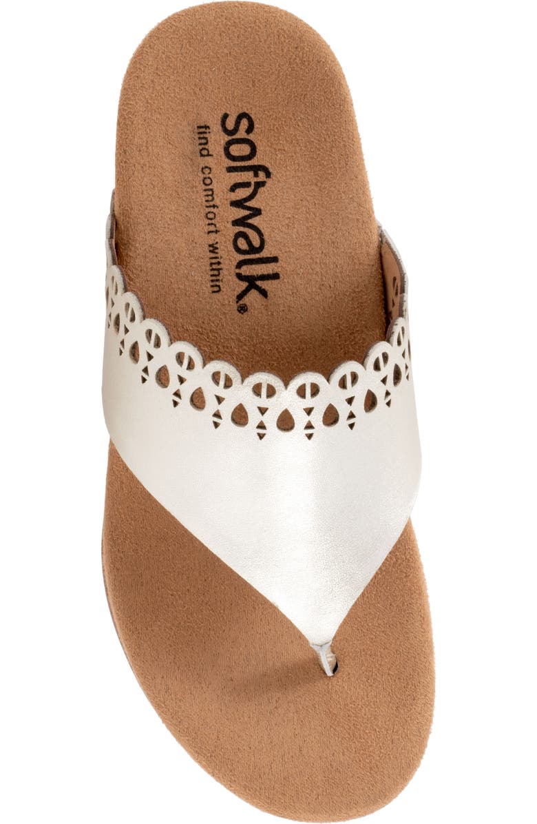 SoftWalk<sup>®</sup> Bethany Flip Flop, Alternate, color, Champagne