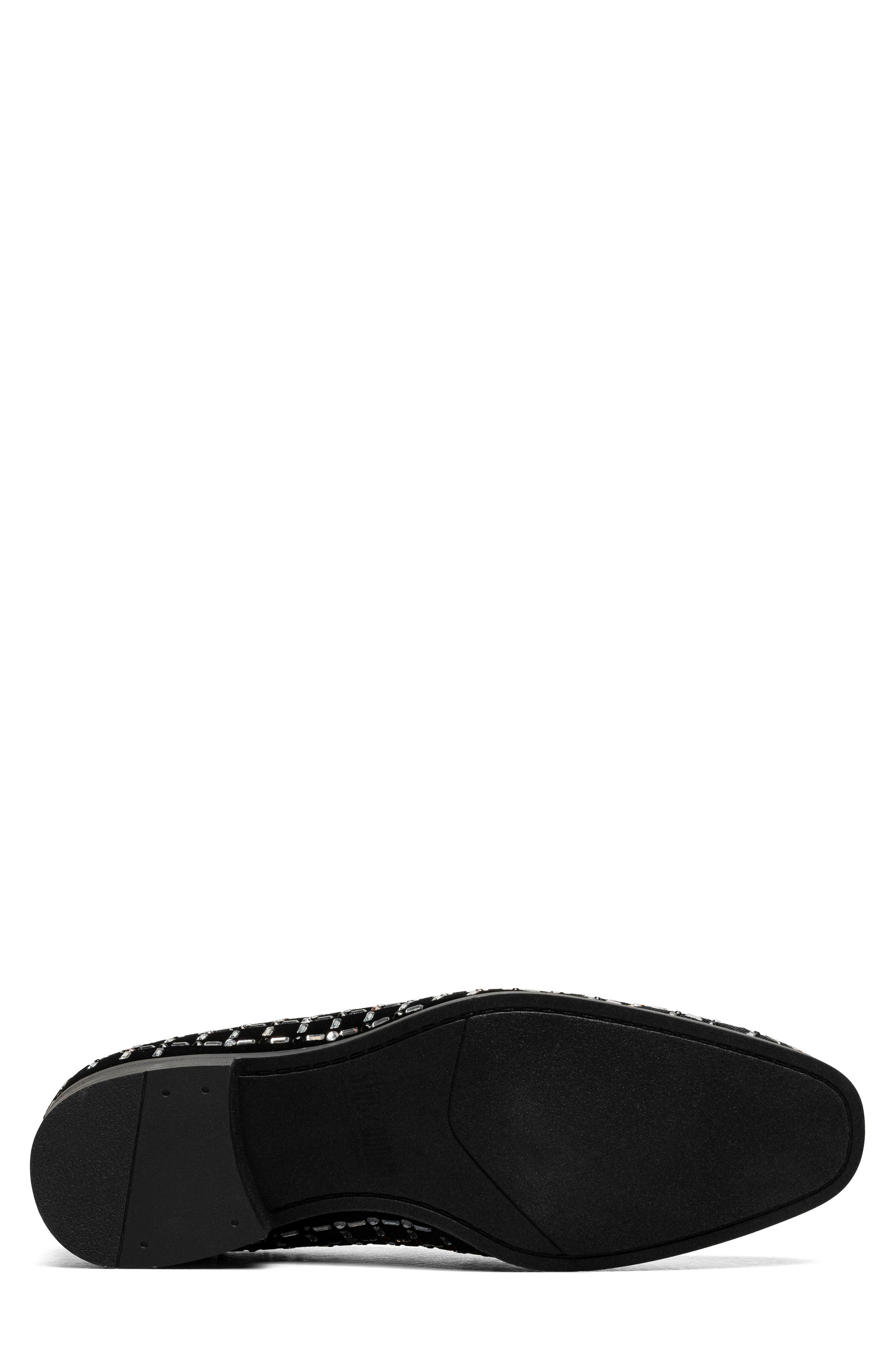 Stacy Adams Stallford Rhinestone Venetian Slip-On Loafer, Alternate, color, Black Multi
