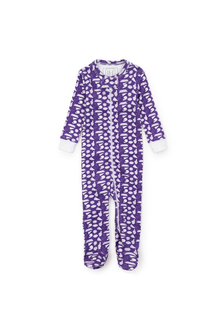 Parker Zipper Pajama, Main, color, Pep Rally Purple