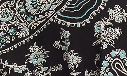 Karen Kane Print Flare Sleeve Top In Paisley