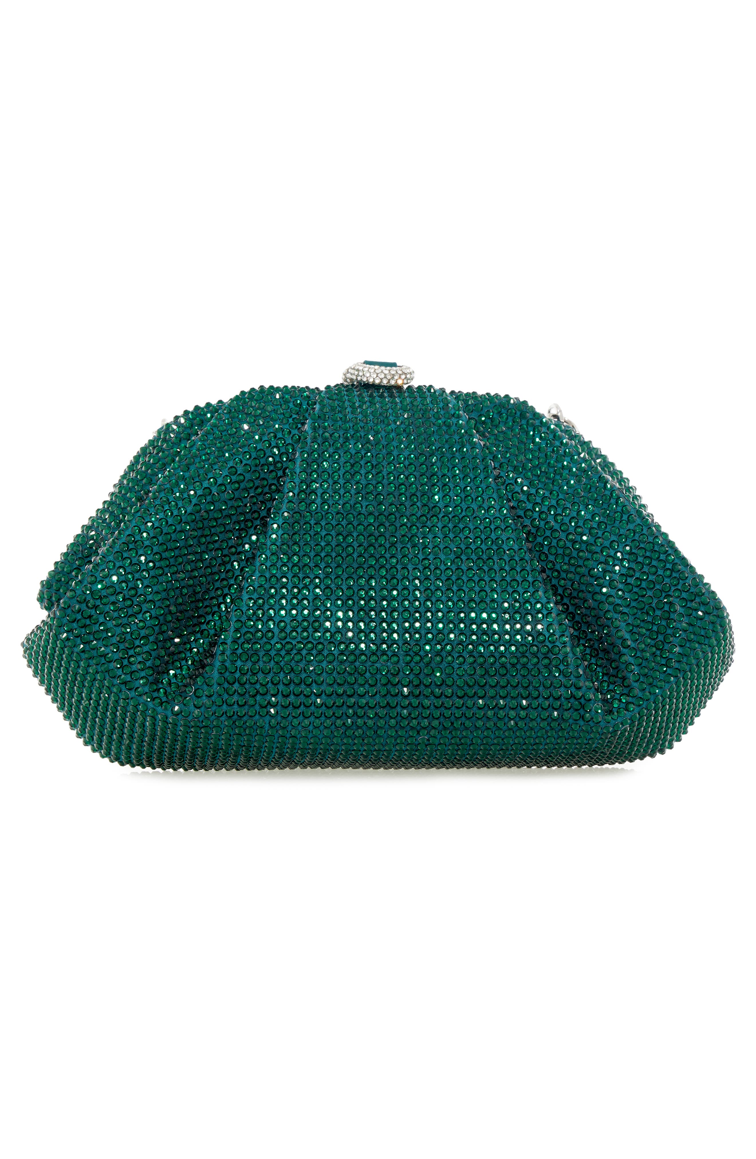Gemma Crystal Clutch, Alternate, color, SILVER EMERALD