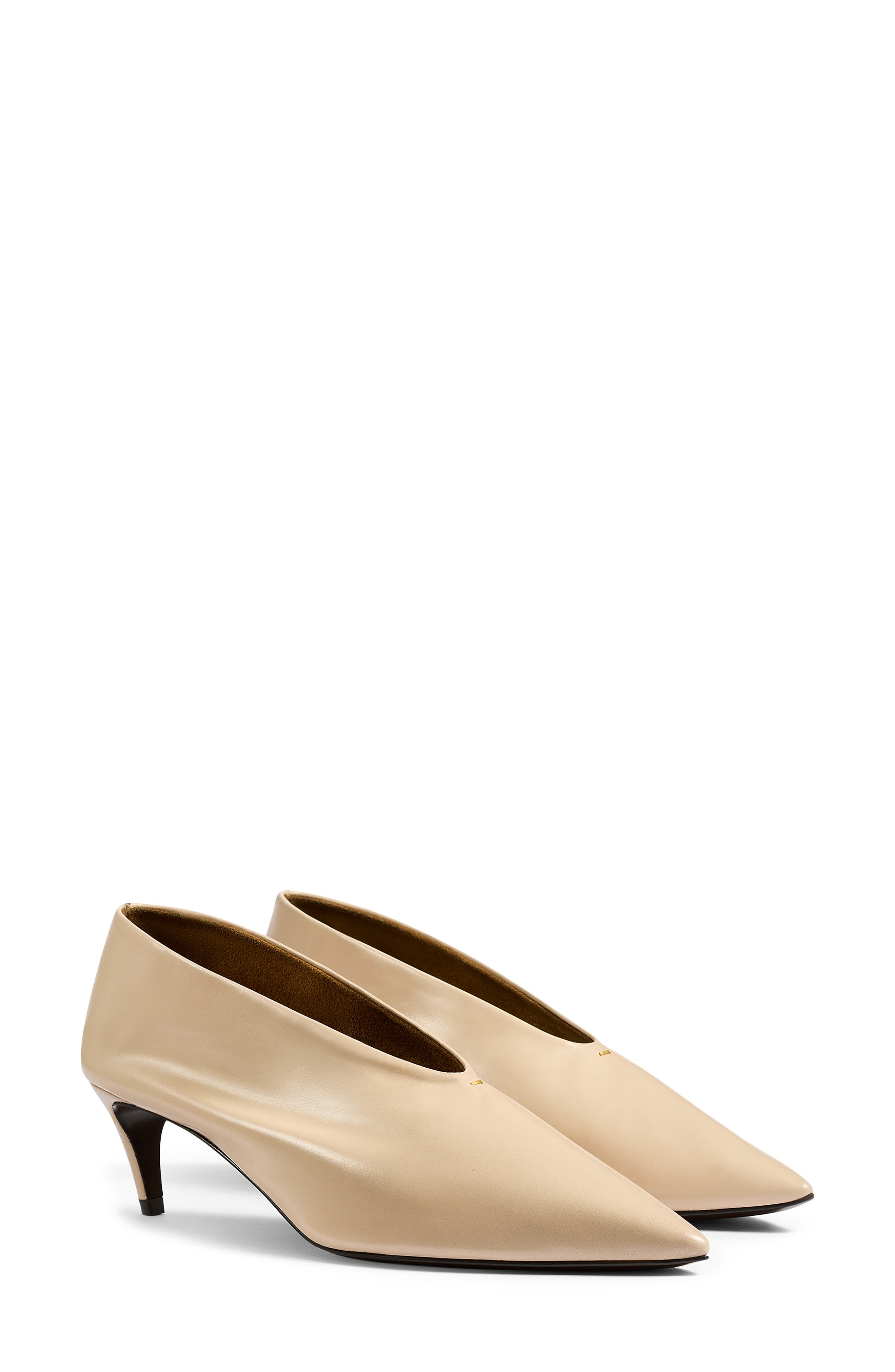 Khaite Miriam Pointed Toe Pump, Main, color, Beige