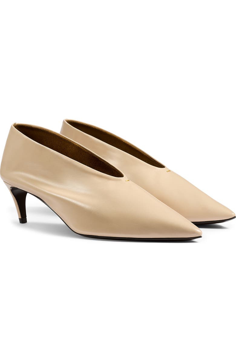 Khaite Miriam Pointed Toe Pump, Main, color, Beige