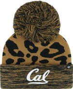 '47 Women's '47  Brown Cal Bears Rosette Cuffed Knit Hat with Pom