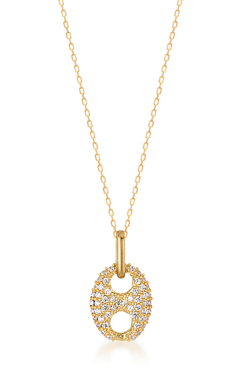 GABI RIELLE Pave CZ Pendant Necklace, Main, color,