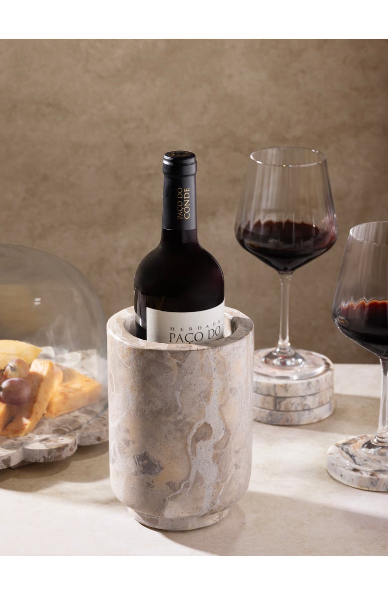 GAURI KOHLI Chamonix Onyx Wine Cooler, Alternate, color, Caramel Brown