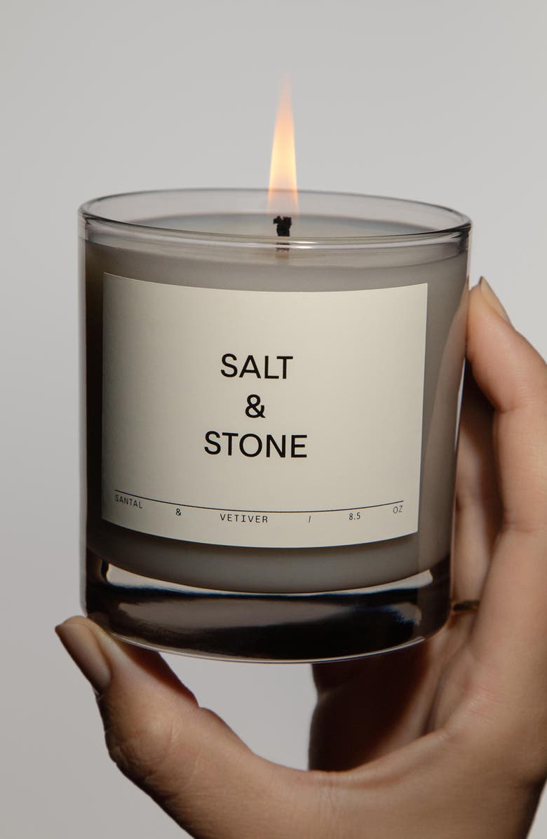 SALT & STONE Santal & Vetiver Candle, Alternate, color, 