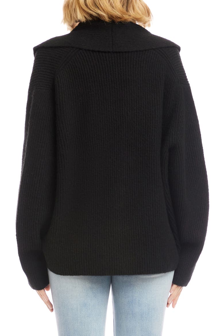 Shawl Collar Cardigan, Alternate, color, BLACK