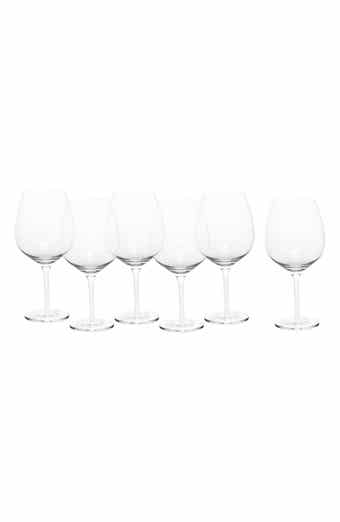 Banquet Set of 6 Burgundy Red Wine Glasses