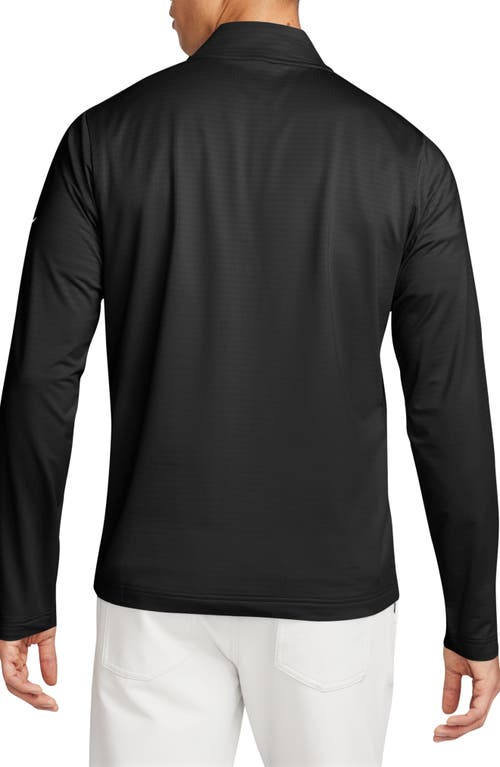 Nike Dri-fit Half Zip Golf Top In Black
