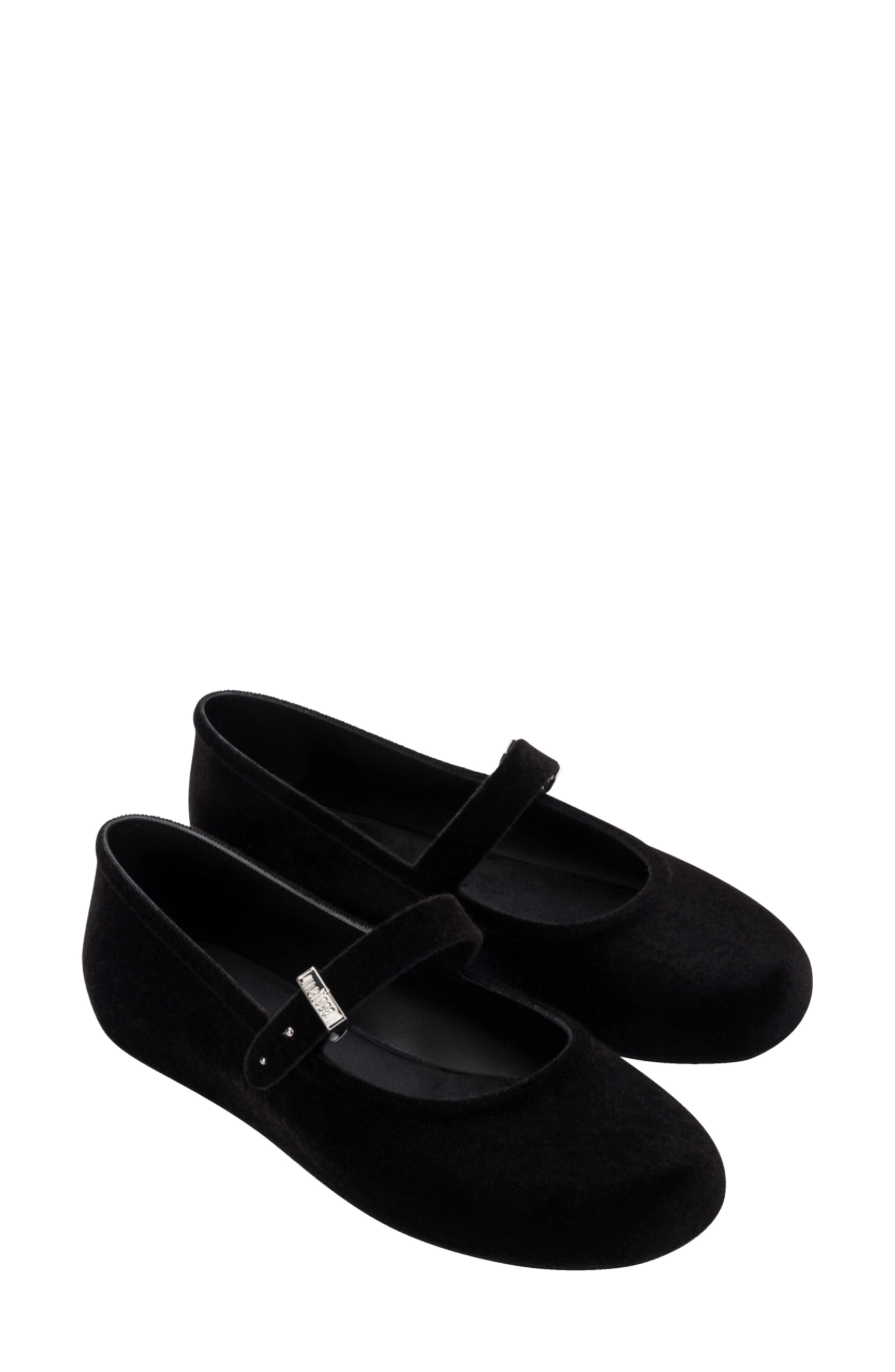 Soft Ballerina Velvet II Mary Jane, Main, color, BLACK