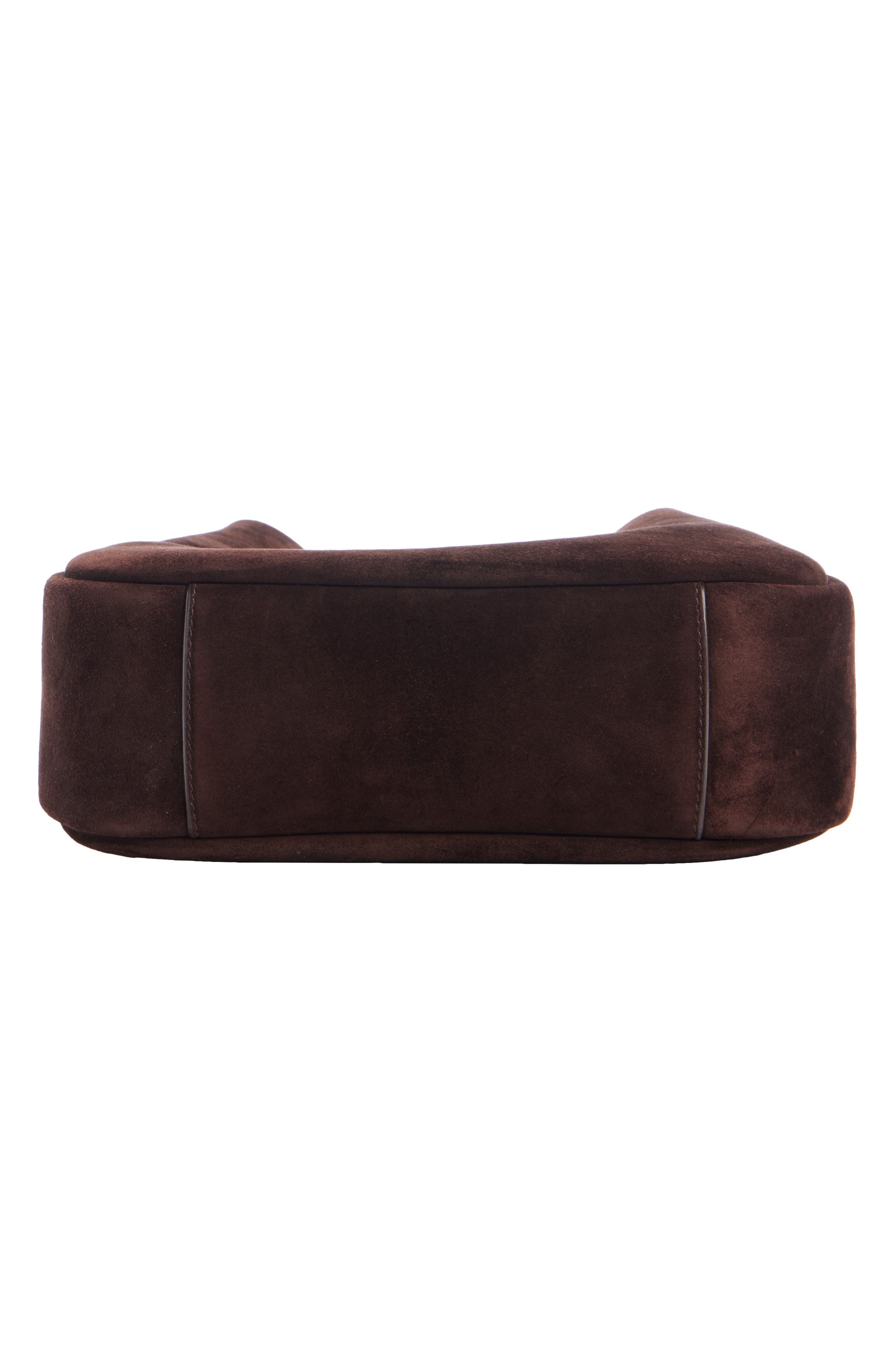 Le 5 à 7 Supple Suede Crossbody Bag, Alternate, color, DARK SWEET CHOCO