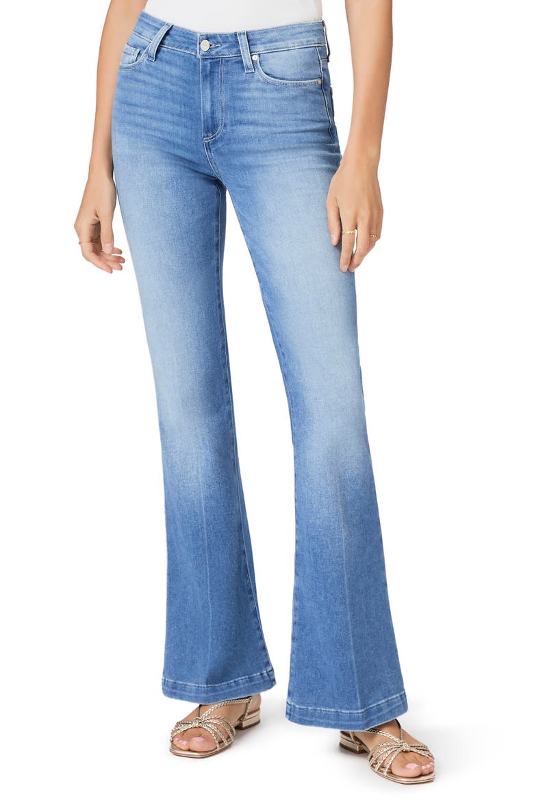 Genevieve High Waist Flare Jeans, Main, color, ROLLERGIRL