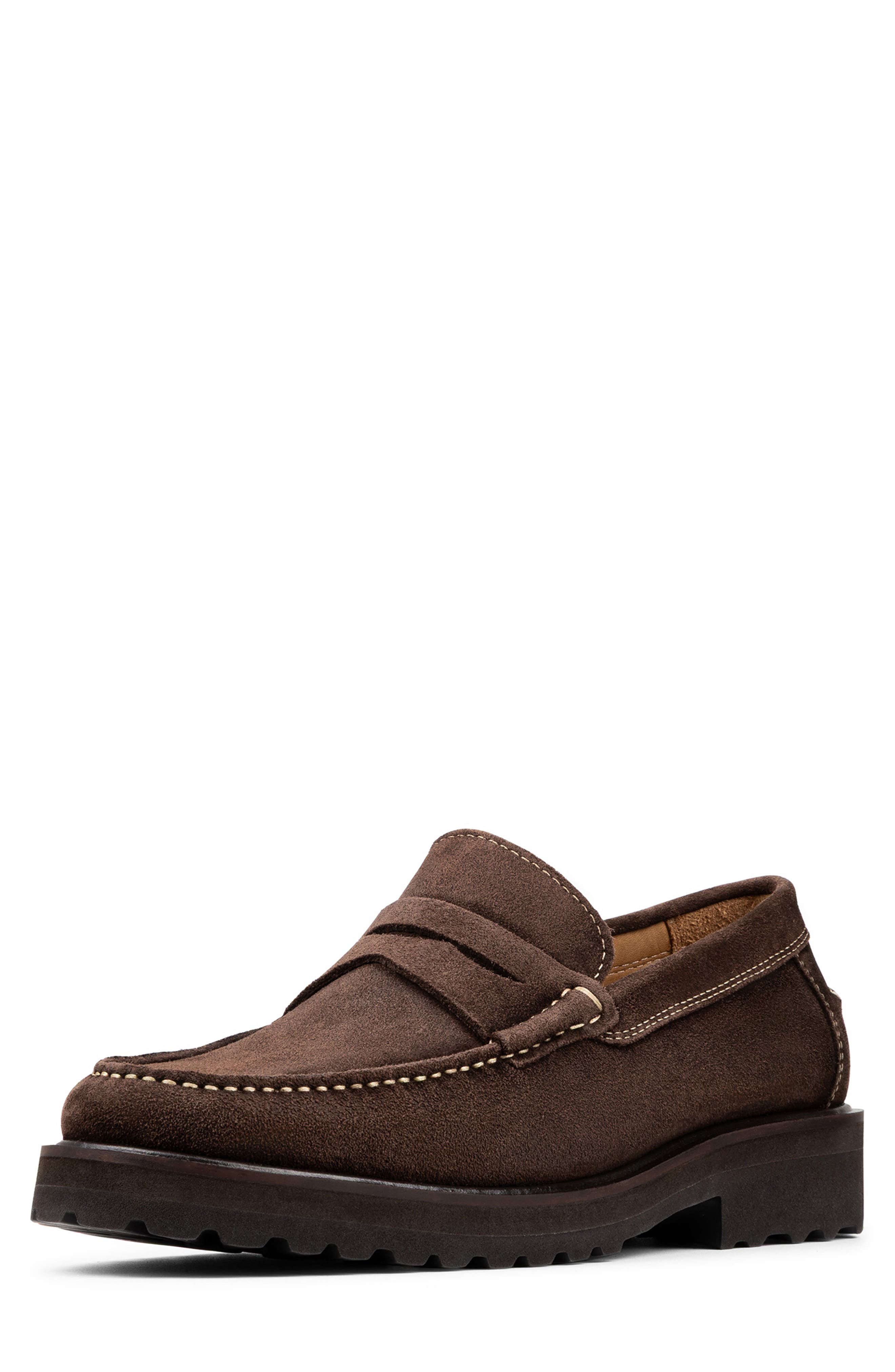 Donald Pliner Judd Penny Loafer, Alternate, color, Dark Brown