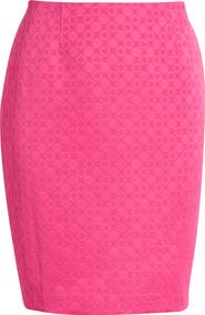KASPER Textured Zip Pencil Skirt