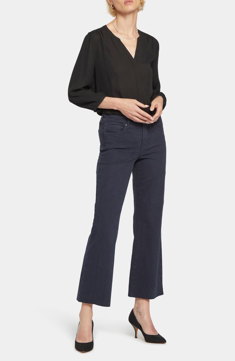 NYDJ Stripe Relaxed Flare Jeans, Alternate, color,