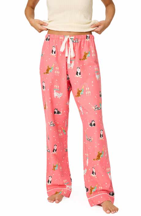 PJ Salvage Cats Flannel Pajama Pants
