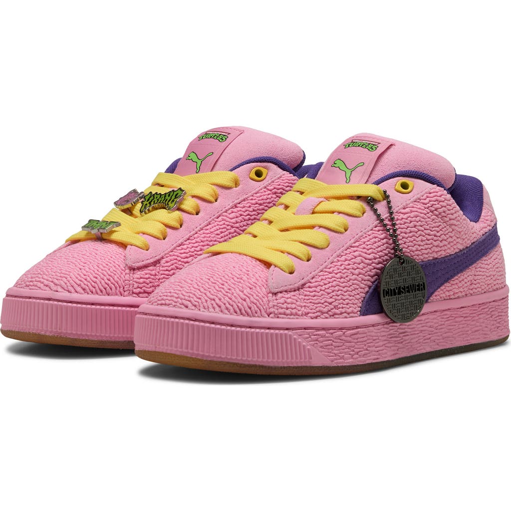 Puma X Tmnt Suede Xl 2 Big Kids' Sneakers In Mauved Out-team Violet
