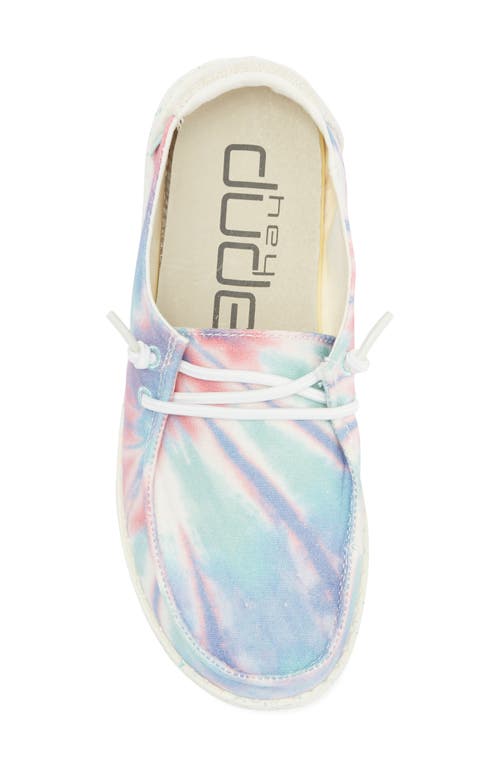 Hey Dude Wendy Moc Toe Sneaker In Rose Candy Tie Dye