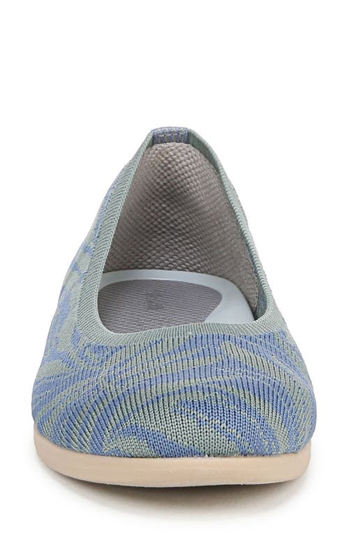Bzees Kit Ballet Flat In Blue Knit