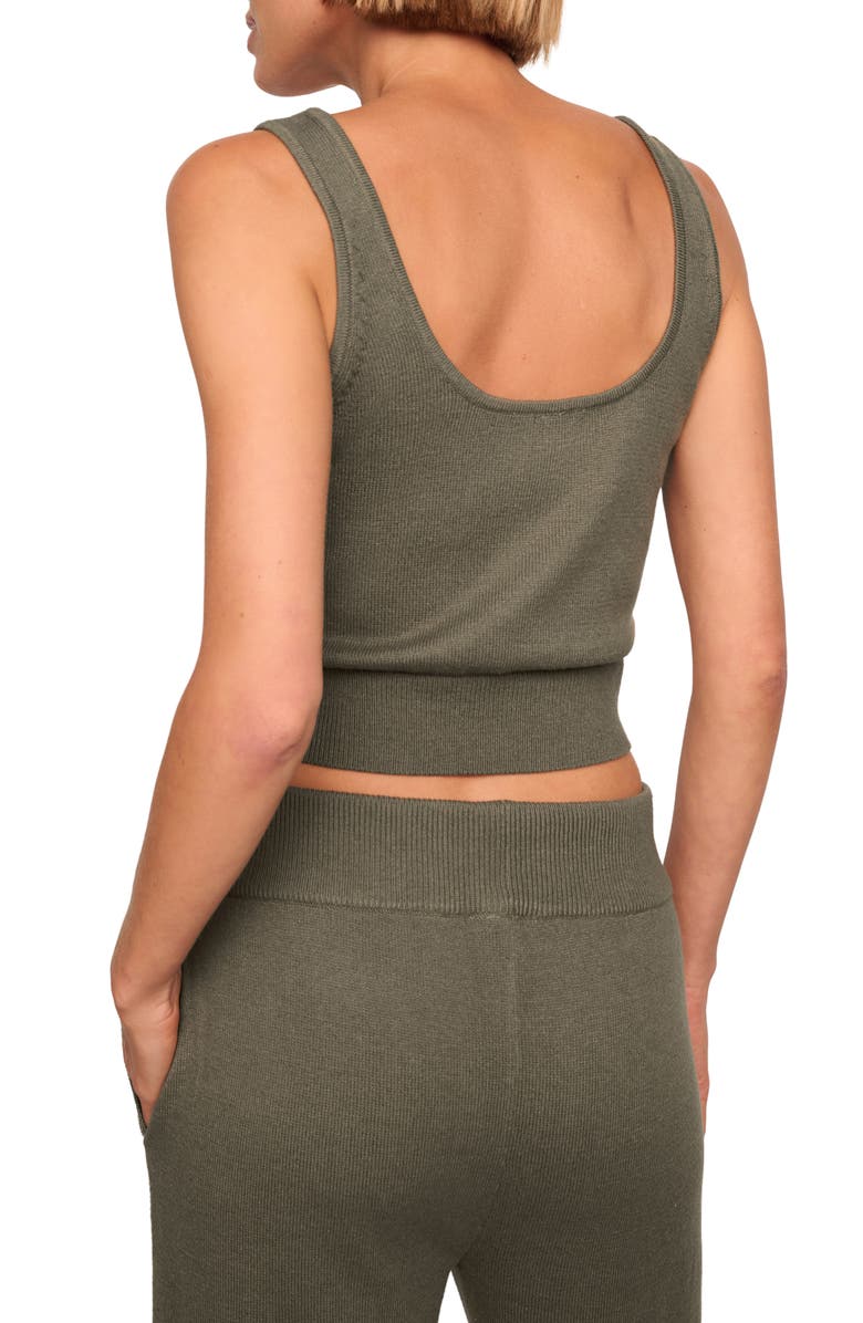 Eberjey Sweater Knit Tank, Alternate, color, Smokey Olive