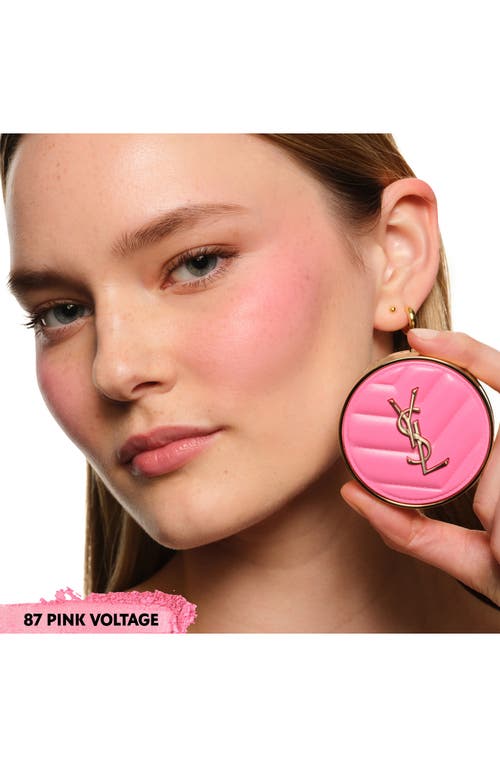 Saint Laurent Yves  Make Me Blush Bold Blurring Powder Blush In 87 Pink Voltage