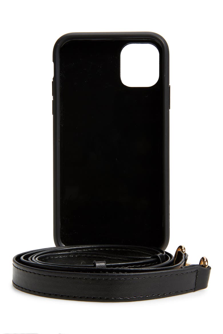 Tres iPhone 11, 11 Pro & 11 Pro Max Crossbody Case, Alternate, color, BLACK