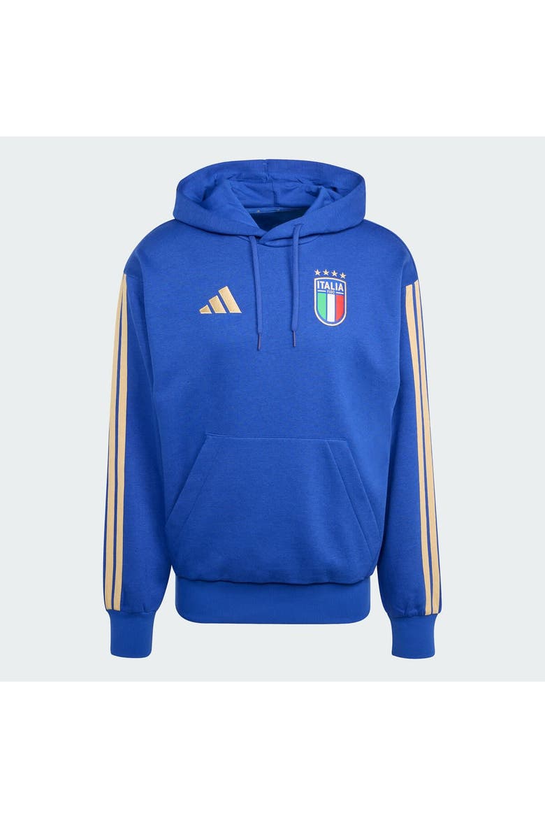 Men's adidas  Blue Italy National Team FIFA x World Cup Alphaskin Fleece Hoodie, Main, color, Blue