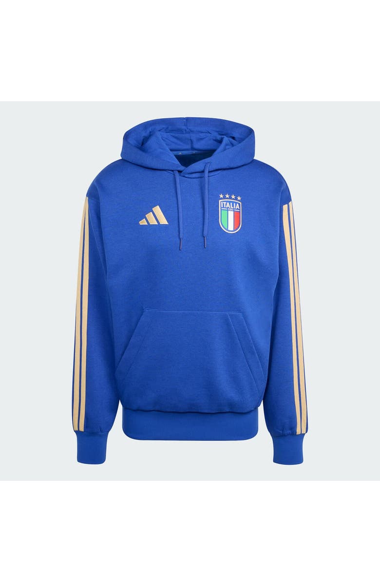 adidas Men's adidas  Blue Italy National Team FIFA x World Cup Alphaskin Fleece Hoodie, Main, color, Blue