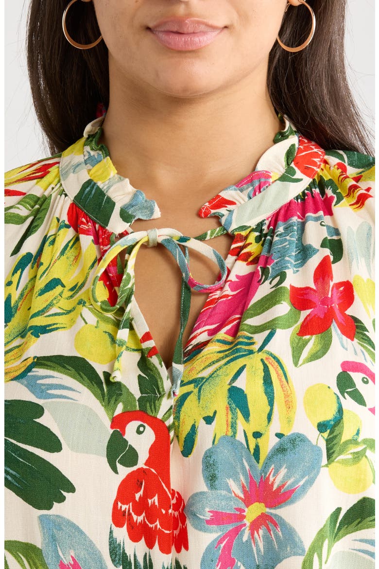 Wissa Tropical Print Top, Alternate, color, BRIGHT-MULTI
