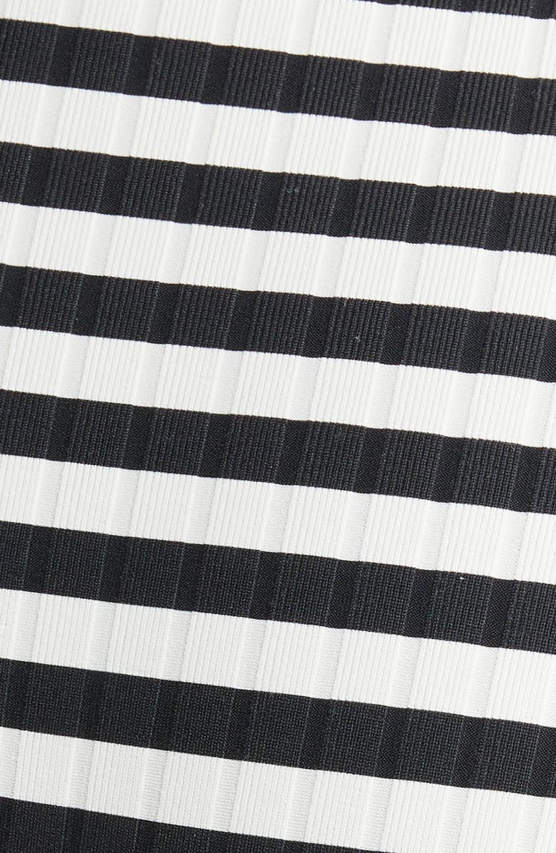 Solid & Striped Elle Stripe Bikini Bottoms, Alternate, color, Blackout X Marshmallow