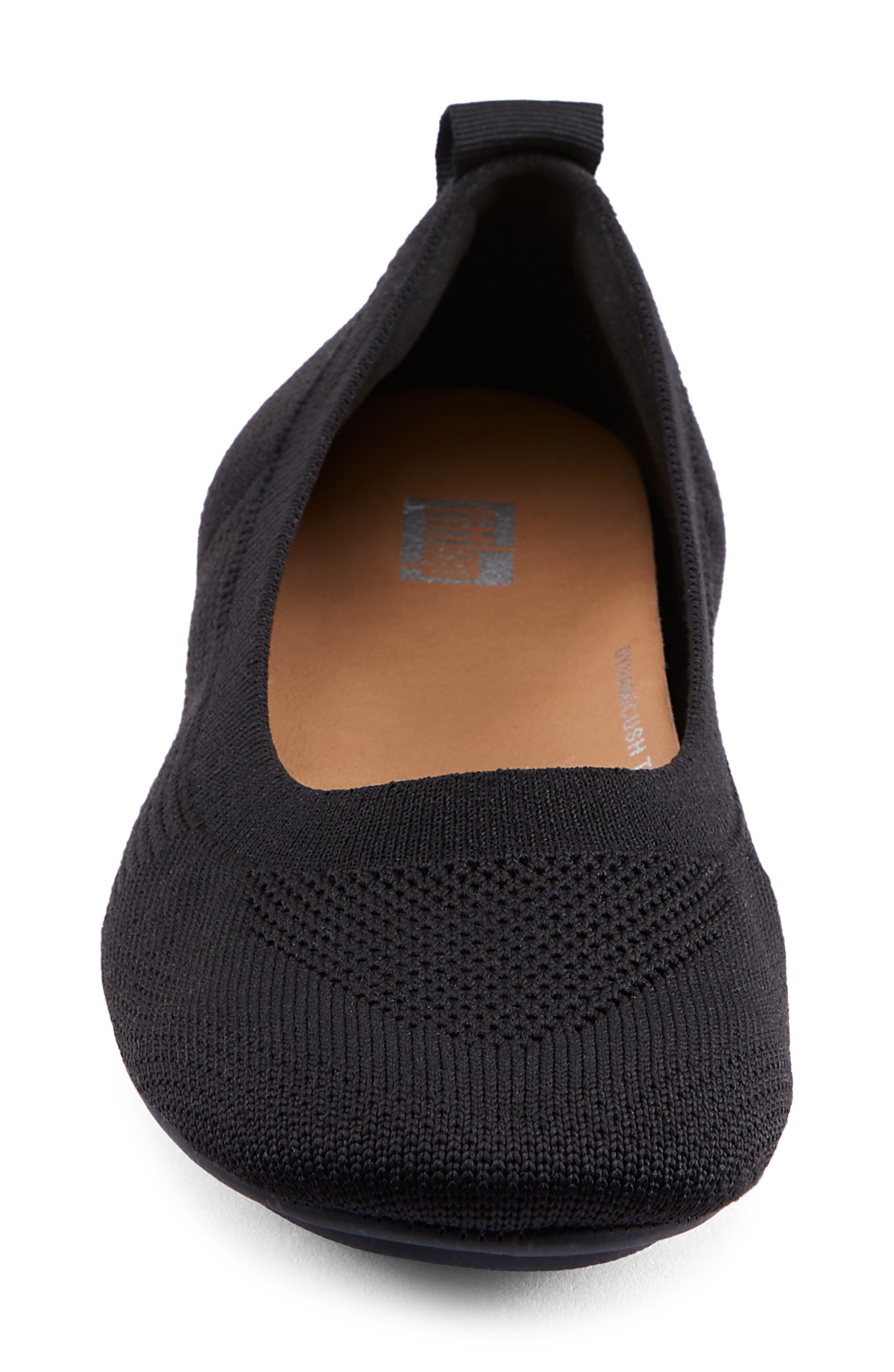 FitFlop Allegro Knit Ballet Flat, Alternate, color, All Black