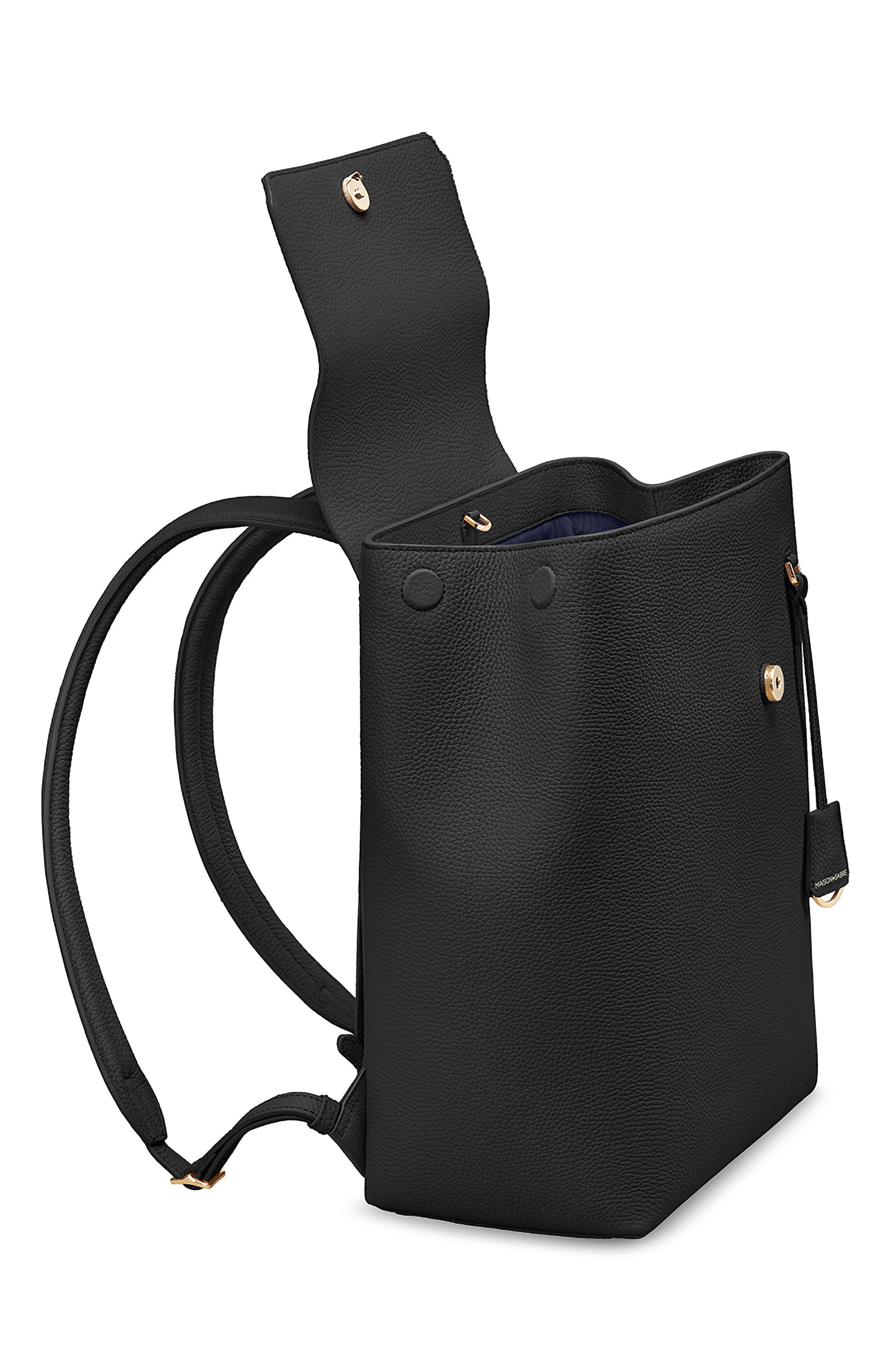 MAISON de SABRÉ The Medium Soft Backpack, Alternate, color, Black Caviar