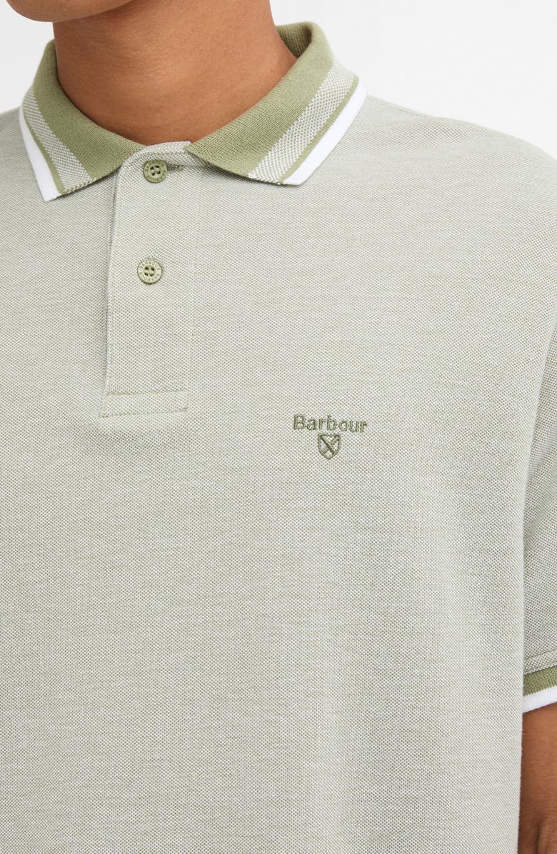 Barbour Castleford Tailored Fit Cotton Piqué Polo, Alternate, color, Laurel Green