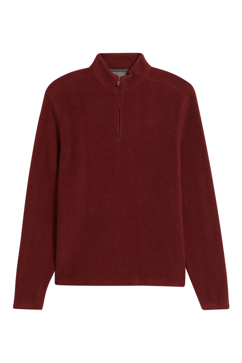 Dion Fleece Half Zip Pullover, Alternate, color, PINOT