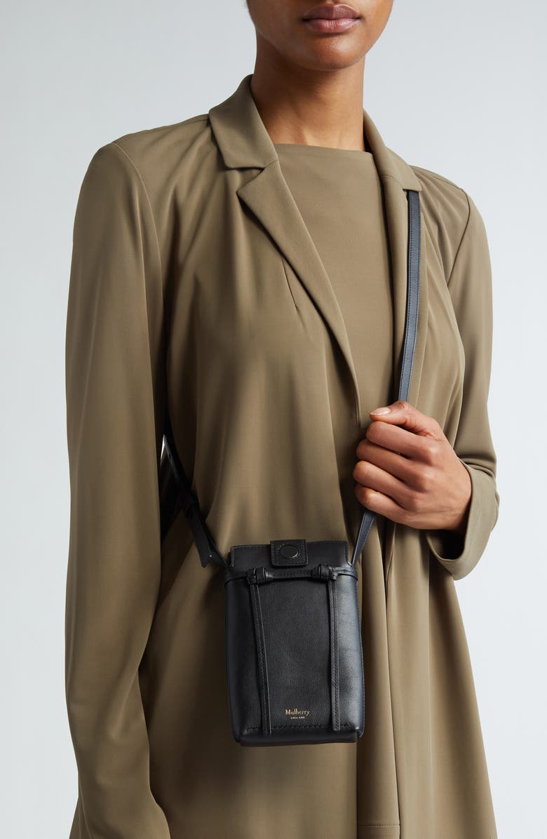 Mulberry Clovelly Refined Leather Phone Pouch, Alternate, color,