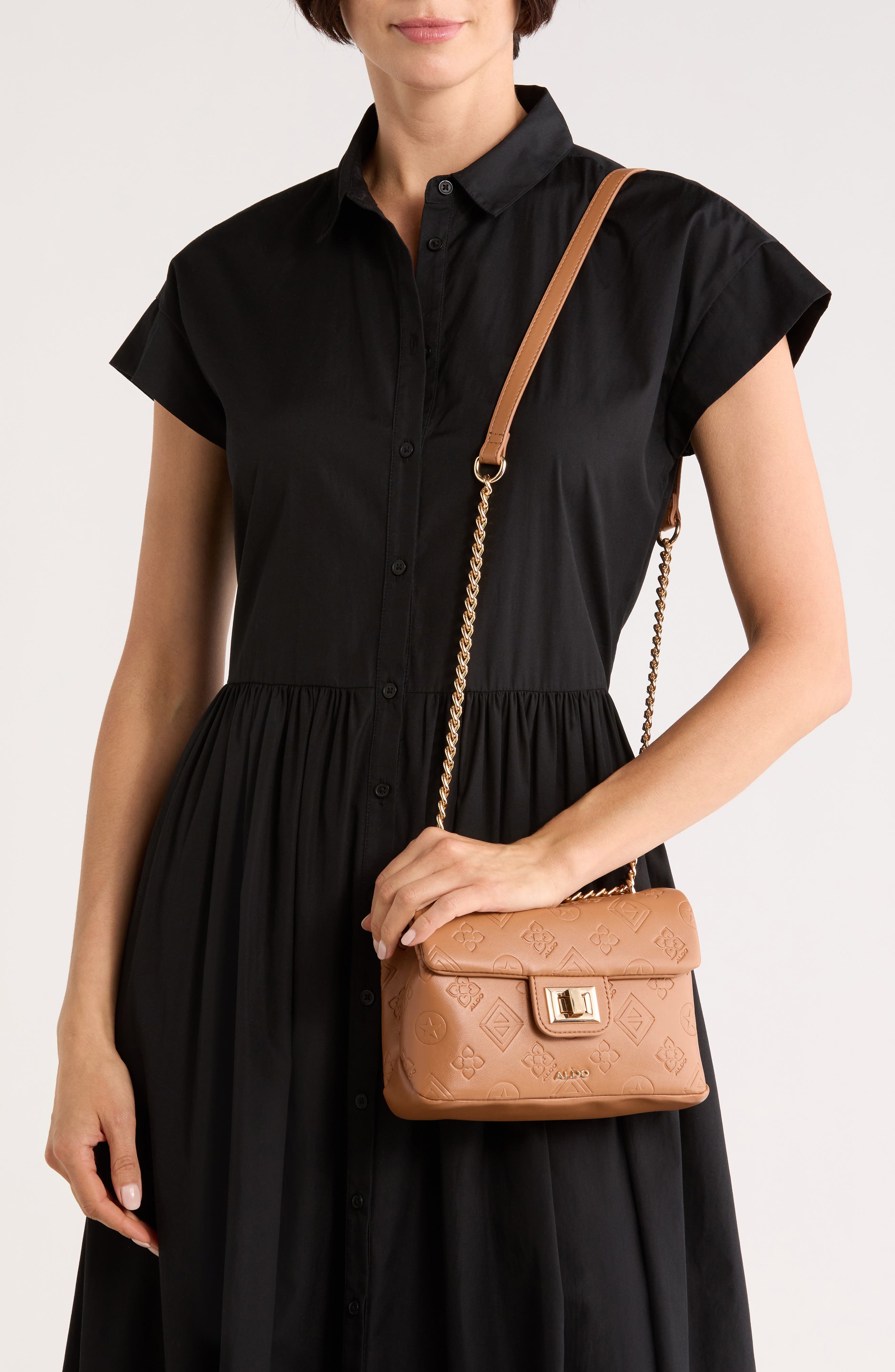 ALDO Daan Crossbody Bag, Alternate, color, Light Brown