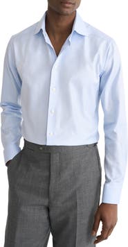 Eton Contemporary Fit Herringbone Cotton Shirt