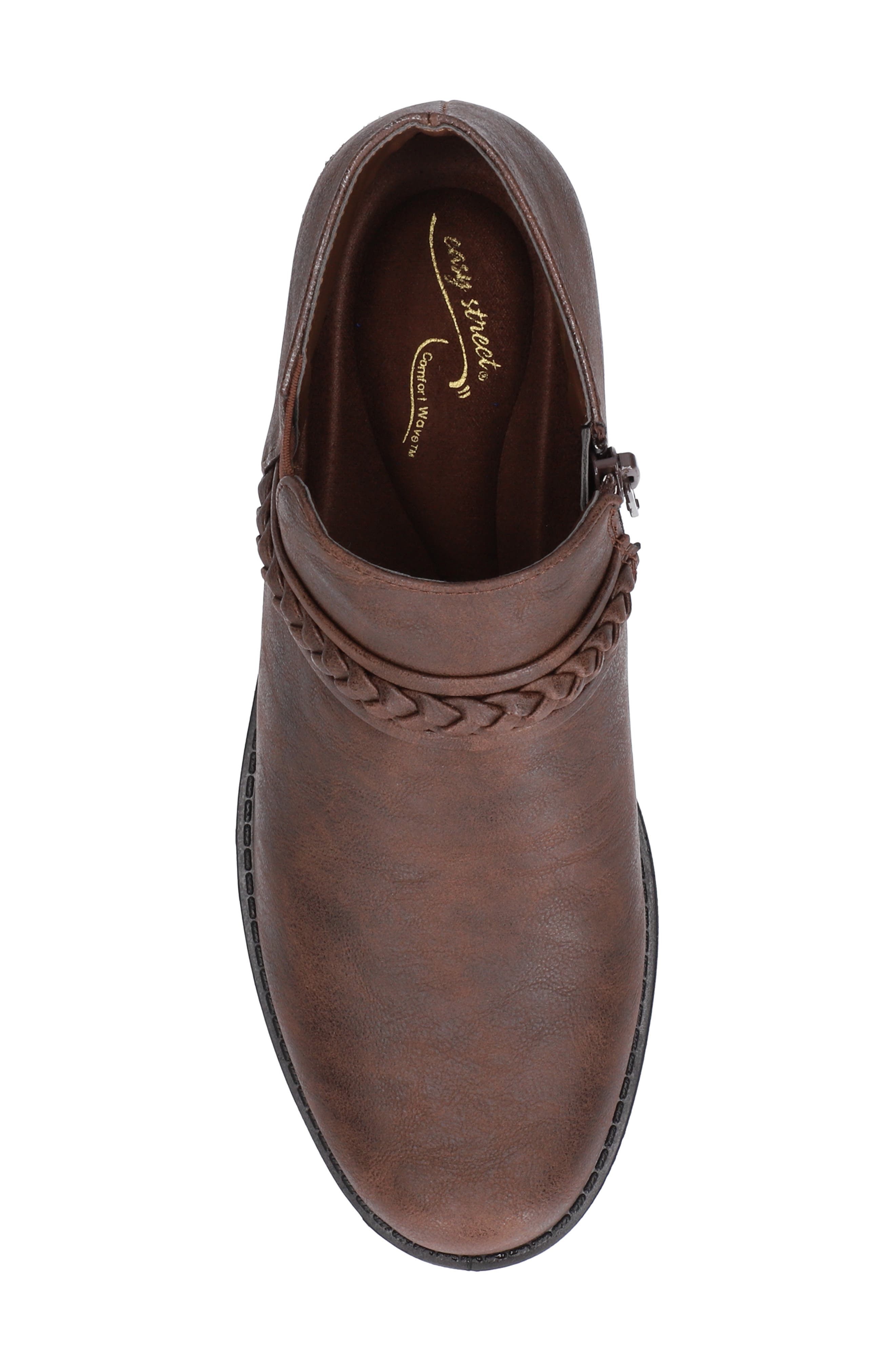 Jalia Braided Bootie, Alternate, color, BROWN/ GORE