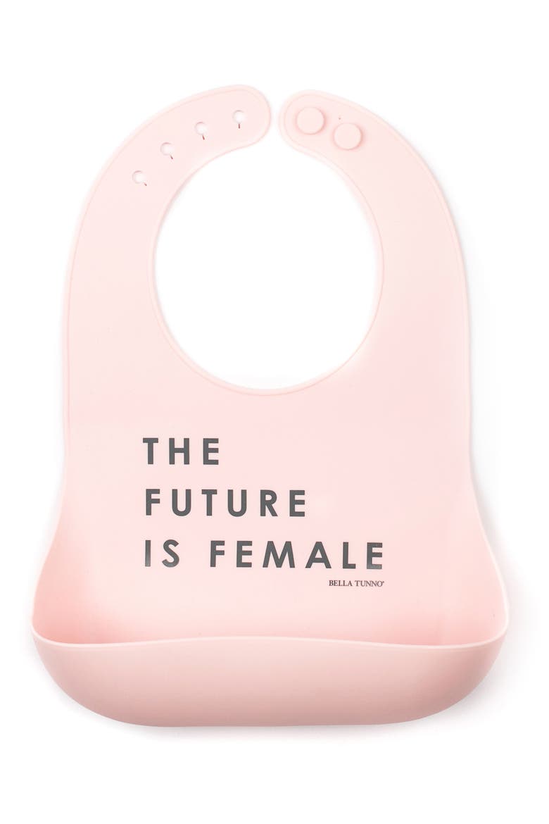 The Future is Female Wonder Bib, Main, color, PINK