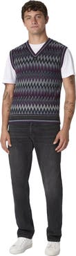 Missoni V-neck Vest With Zigzag Pattern