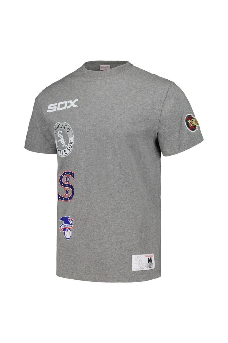Men's Mitchell & Ness Heather Gray Chicago White Sox Cooperstown Collection City Collection T-Shirt, Alternate, color, Heather Gray