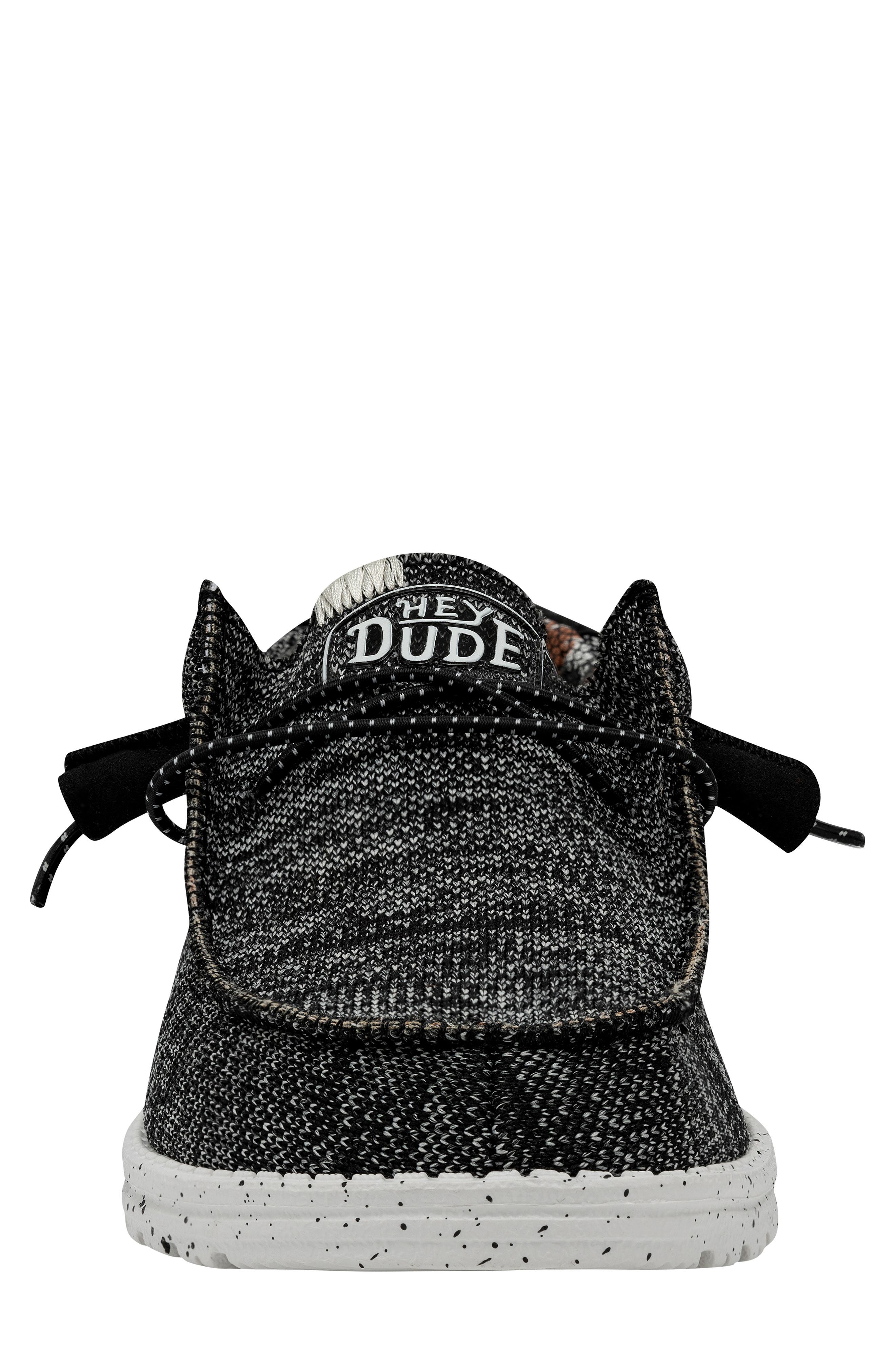 Hey Dude Wally Slip-On Shoe, Alternate, color, Black/ White