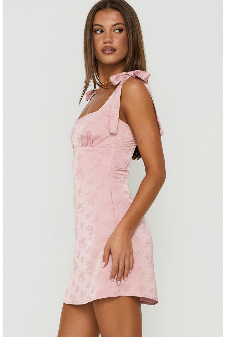 Neverending Floral Satin Minidress, Alternate, color, PINK
