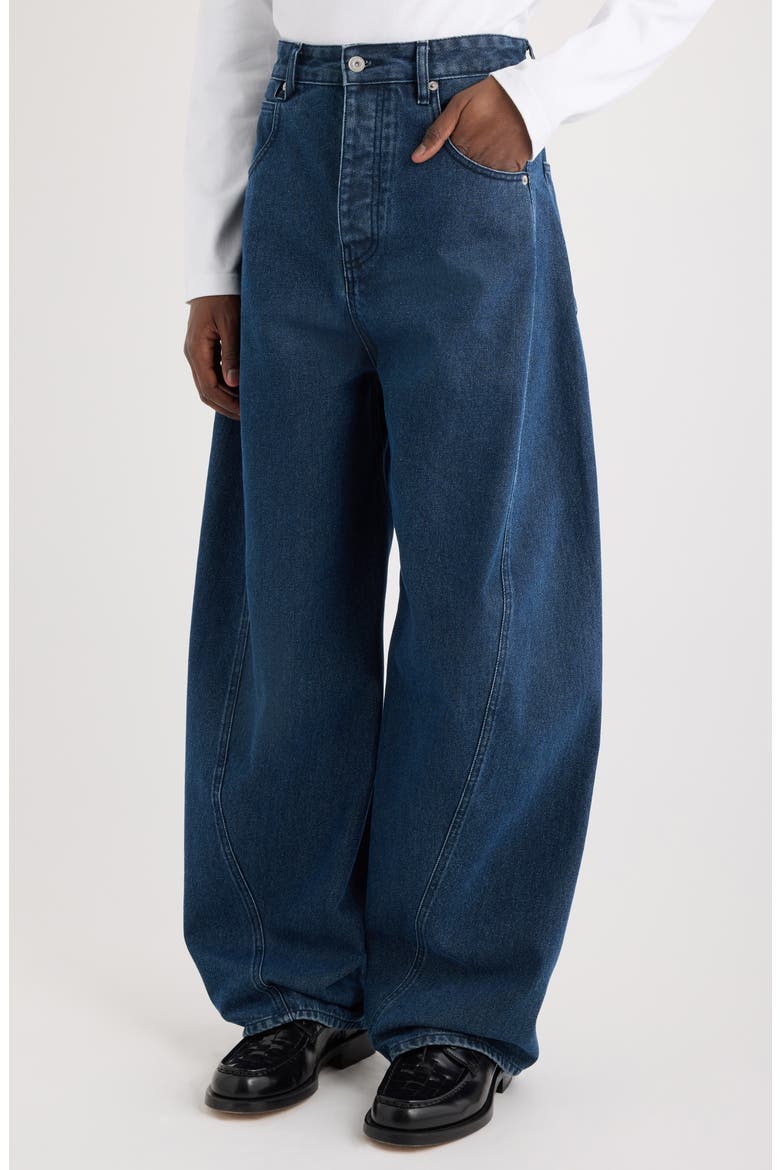 Le de-Nîmes Espiral Twisted Seam Barrel Leg Jeans (Men) | Nordstrom