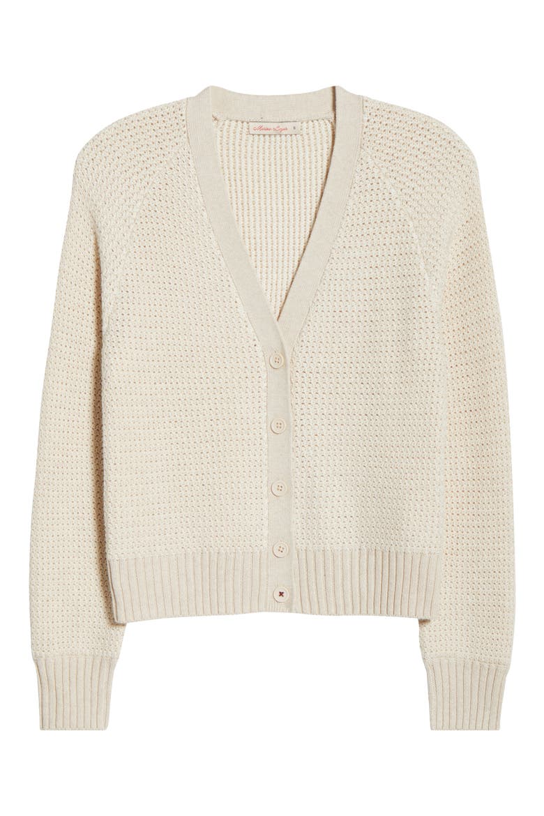 Robin Cotton & Marino Wool Blend Cardigan, Alternate, color, SEASHELL
