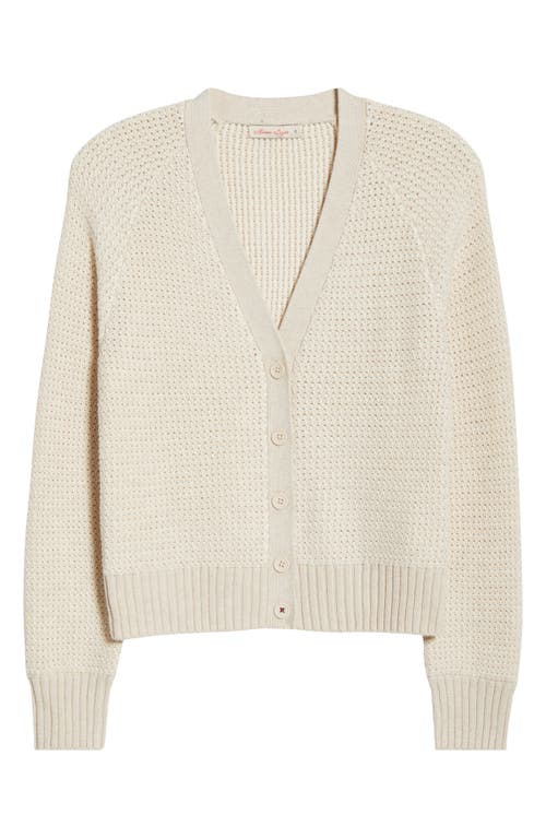 Marine Layer Robin Cotton & Marino Wool Blend Cardigan In Neutral