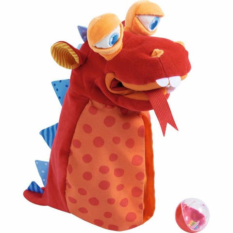Glove Puppet Eat it Up Dragon - Hand Puppet That Eats Small Objects, Perfect Toddler Toys for Ages 2-4, Sensory Hand Puppets, Preschool Toys